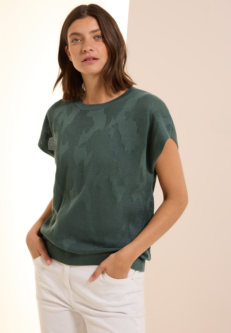 Ärmelloser Strickpullover