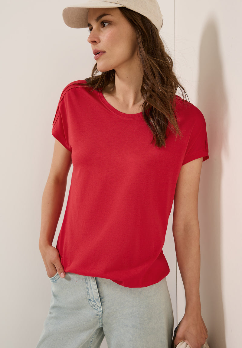Shirt in Unifarbe