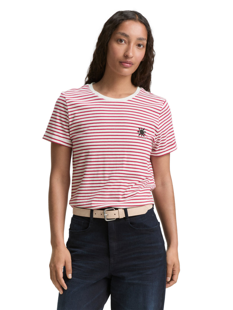 T-Shirt mit Streifenmuster