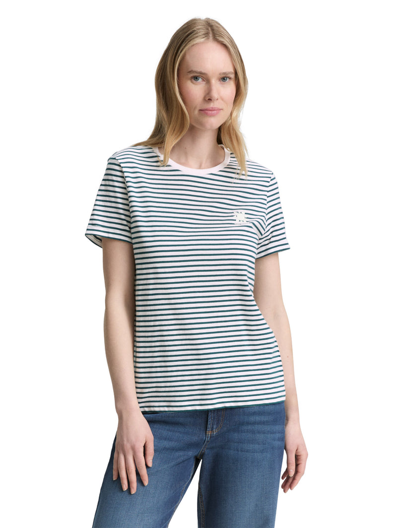 T-Shirt mit Streifenmuster