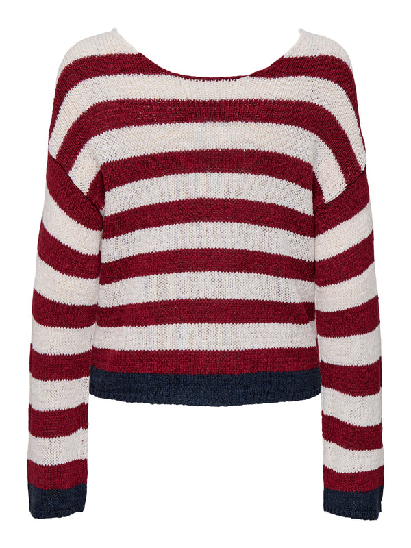 ONLGEENA 7/8 REVERSE V-NECK CC KNT