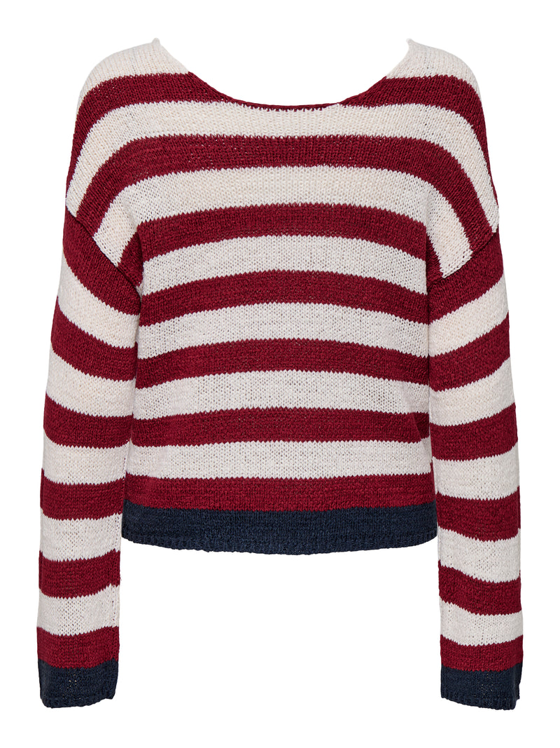ONLGEENA 7/8 REVERSE V-NECK CC KNT