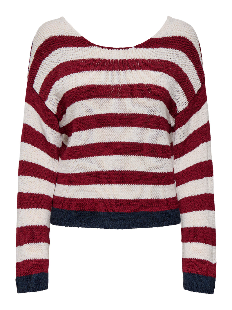 ONLGEENA 7/8 REVERSE V-NECK CC KNT