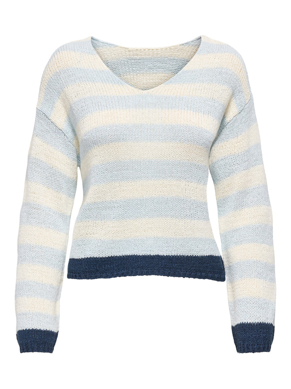 ONLGEENA 7/8 REVERSE V-NECK CC KNT