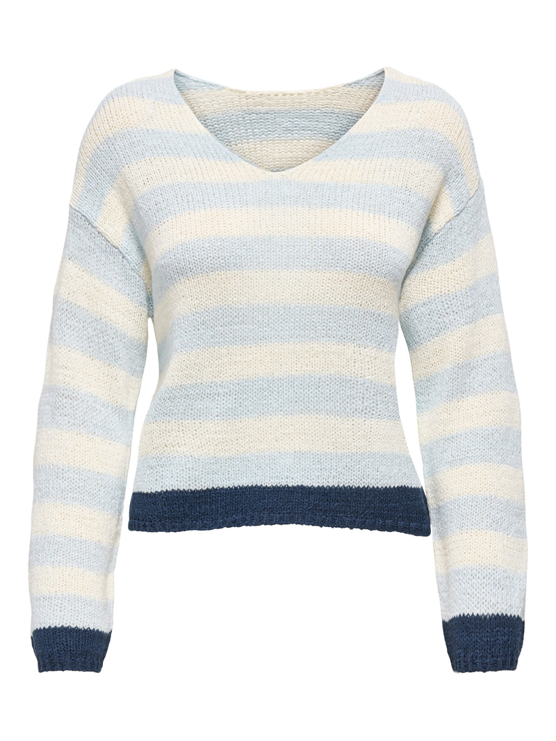 ONLGEENA 7/8 REVERSE V-NECK CC KNT