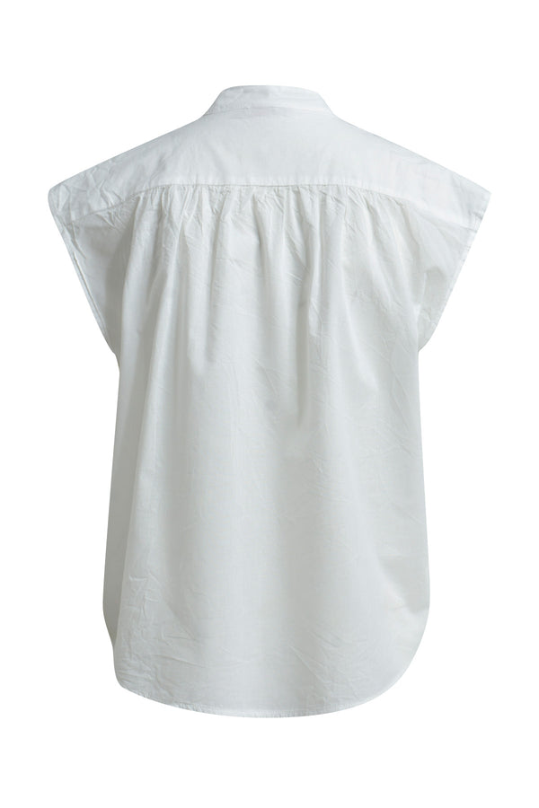 Blouse Sleeveless With Volants