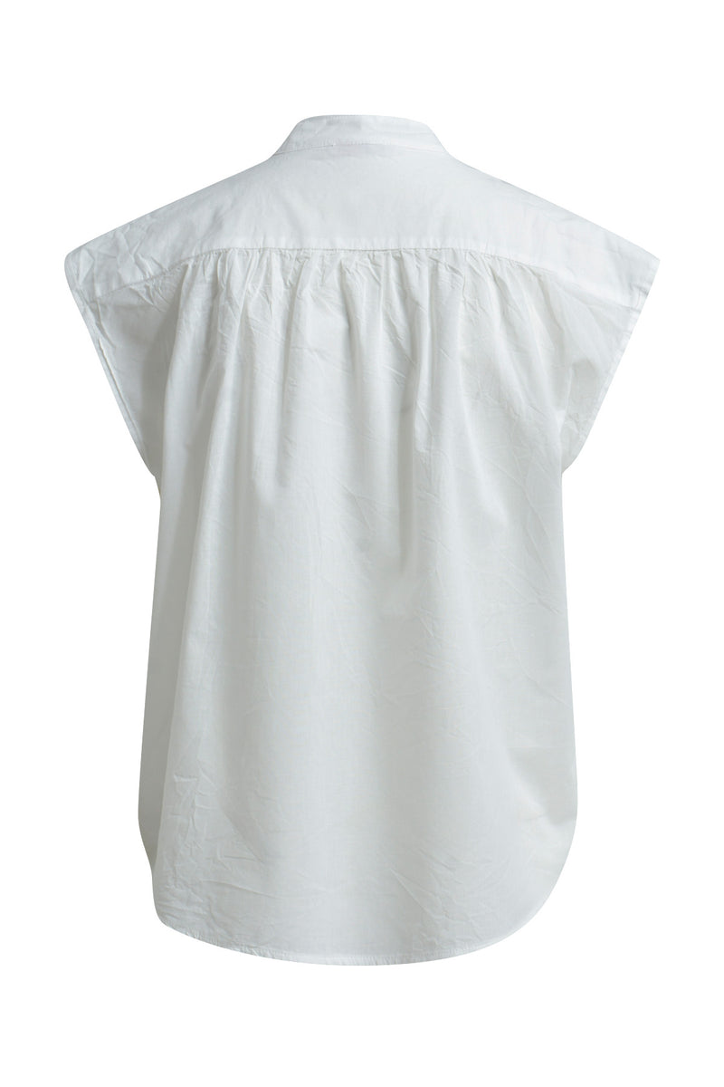 Blouse Sleeveless With Volants