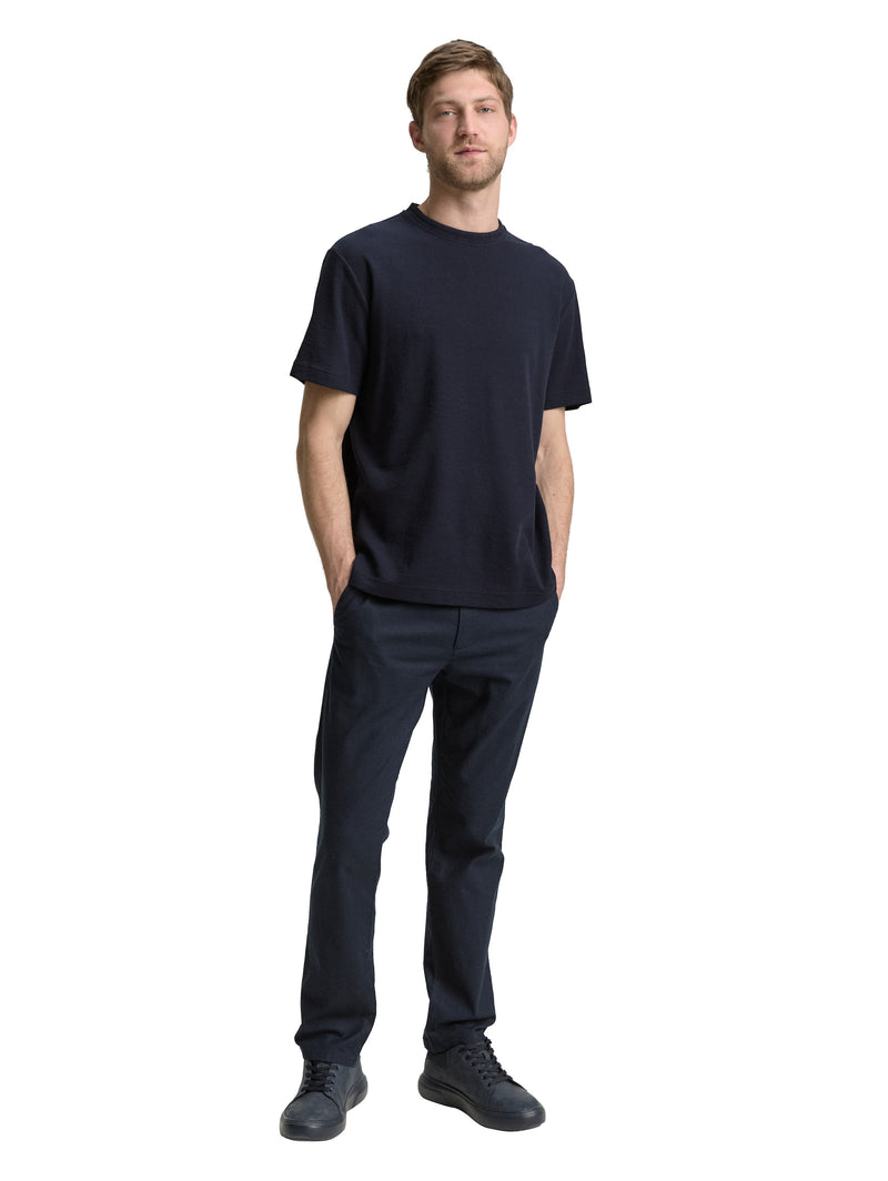 Basic T-Shirt mit Struktur