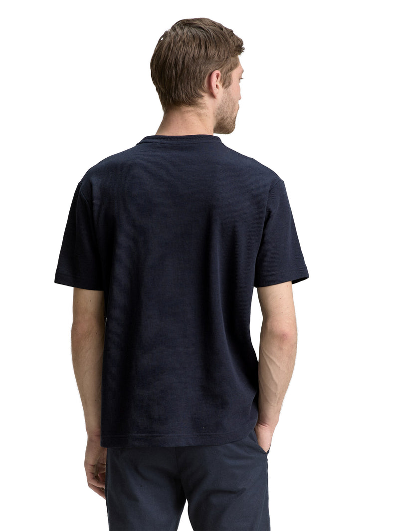Basic T-Shirt mit Struktur