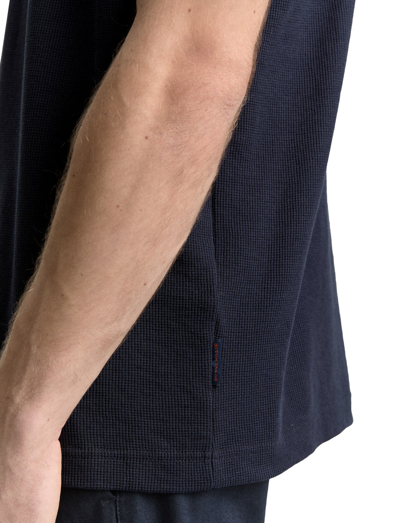 Basic T-Shirt mit Struktur