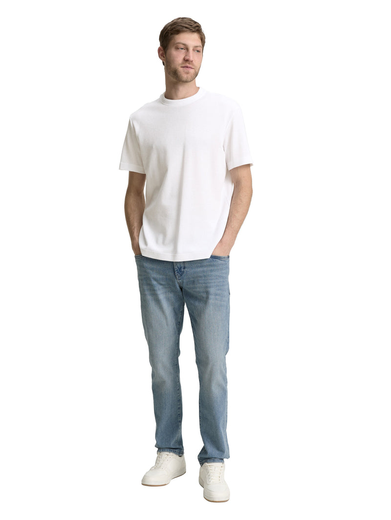 Basic T-Shirt mit Struktur