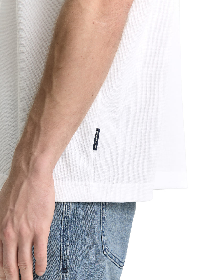 Basic T-Shirt mit Struktur
