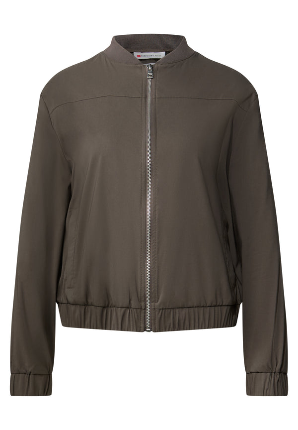 Blouson in Unifarbe