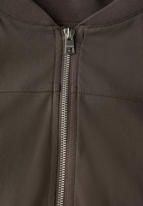 Blouson in Unifarbe