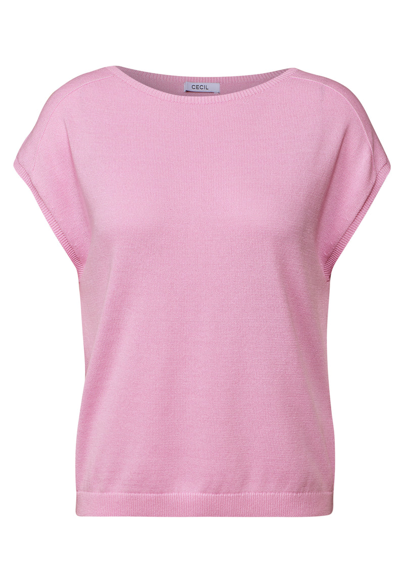 Leinen-Look Strickpullover
