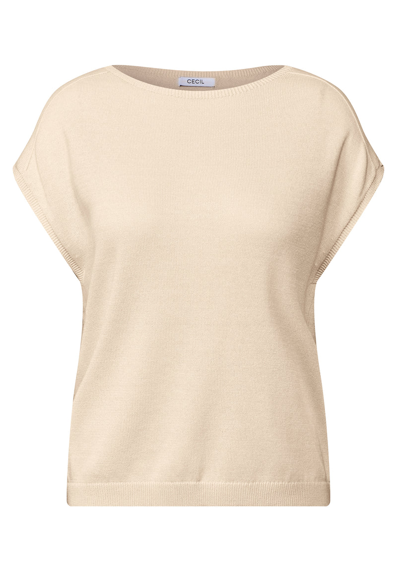 Leinen-Look Strickpullover