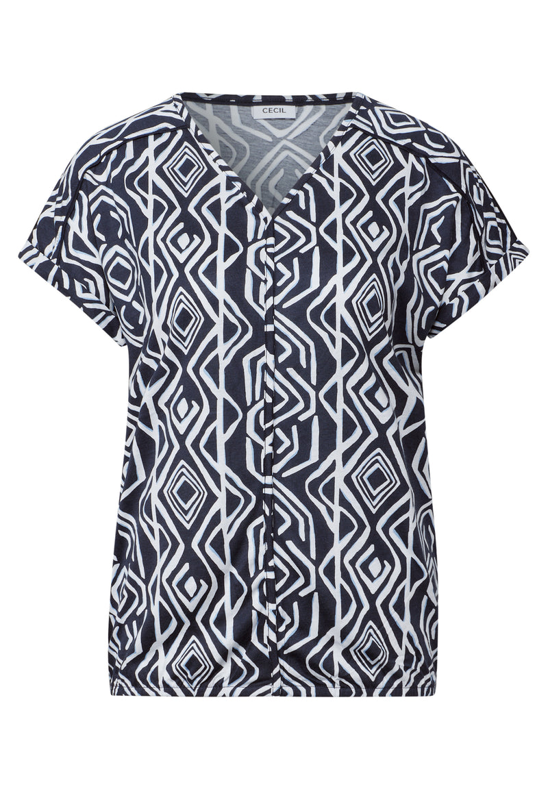 T-Shirt mit Deko-Nähten