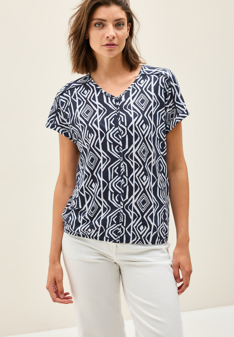 T-Shirt mit Deko-Nähten
