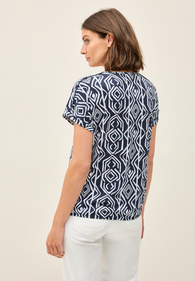 T-Shirt mit Deko-Nähten