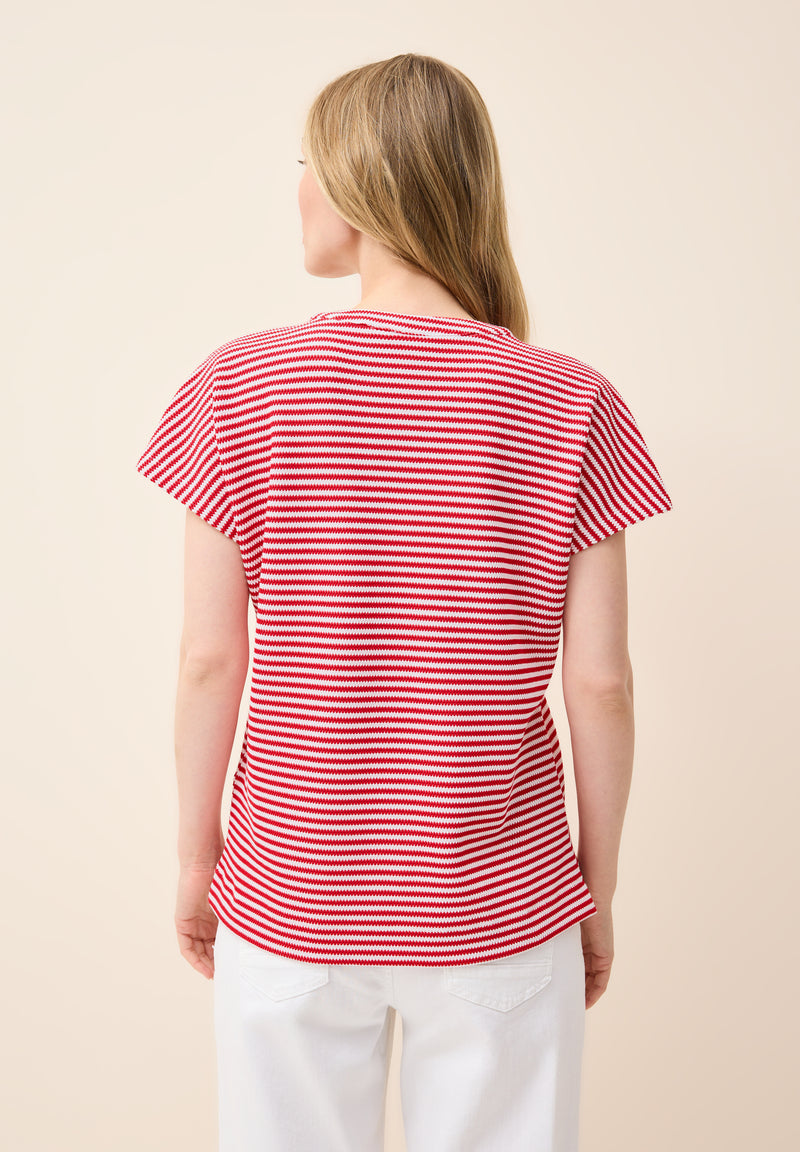 Gestreiftes Strukturshirt