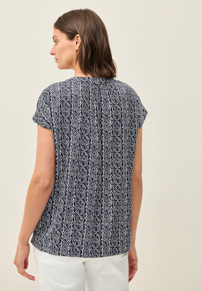 Gemustertes Blusenshirt