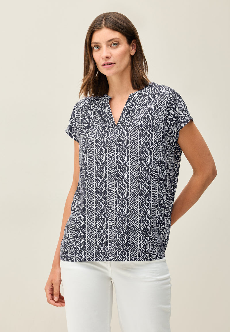 Gemustertes Blusenshirt