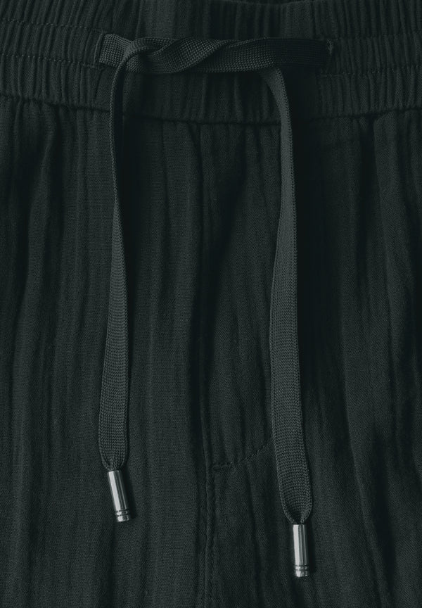 Wide Leg Musselin Hose