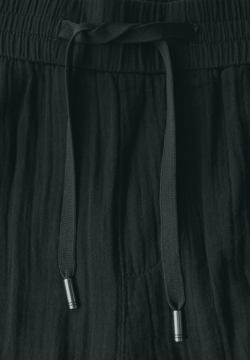Wide Leg Musselin Hose