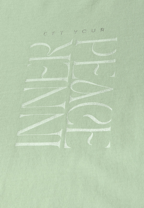 T-Shirt mit Wording Print