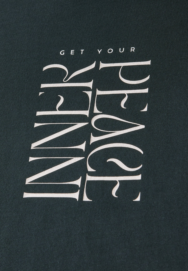 T-Shirt mit Wording Print