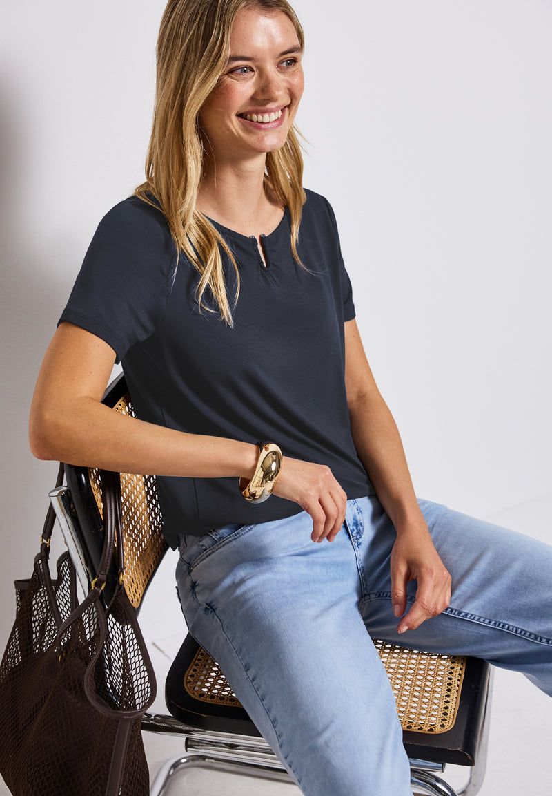 Jersey-Shirt mit Cut-Out