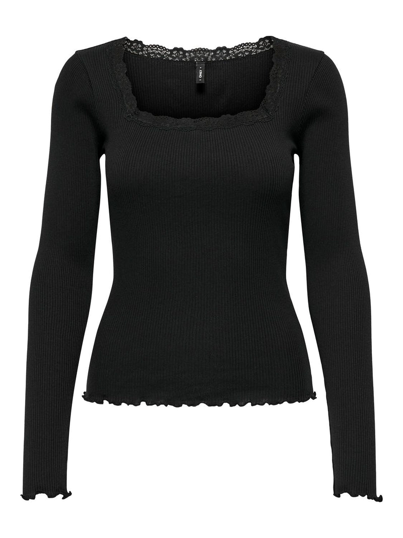 ONLXENA L/S LACE TOP JRS