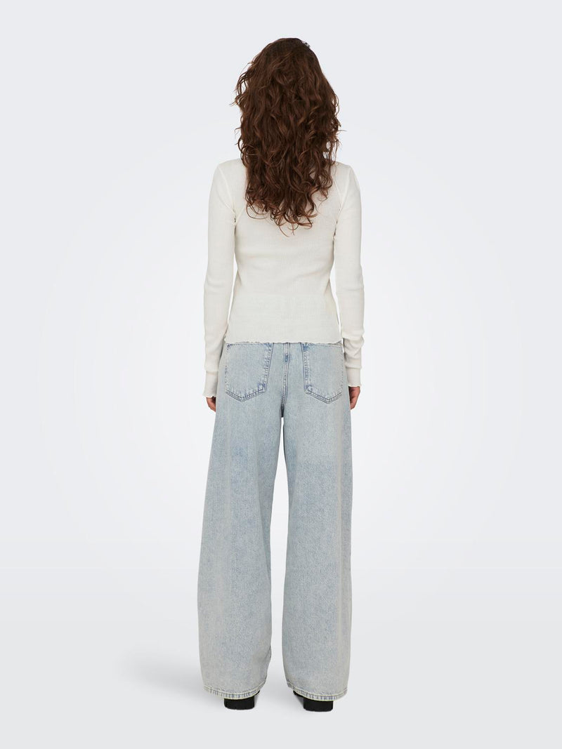 ONLXENA L/S LACE TOP JRS