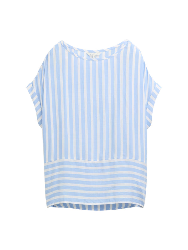 Loose Fit Bluse mit Streifenmuster