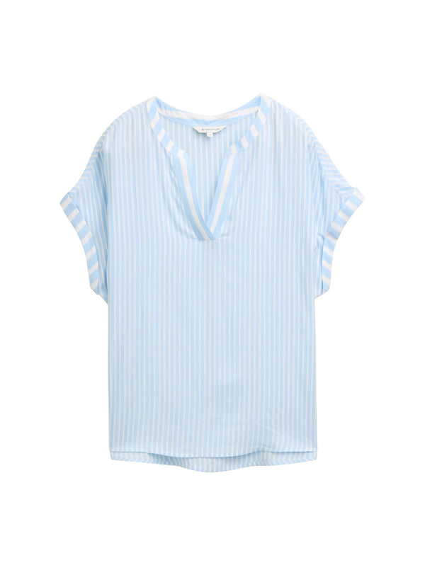 Loose Fit Bluse mit Streifenmuster