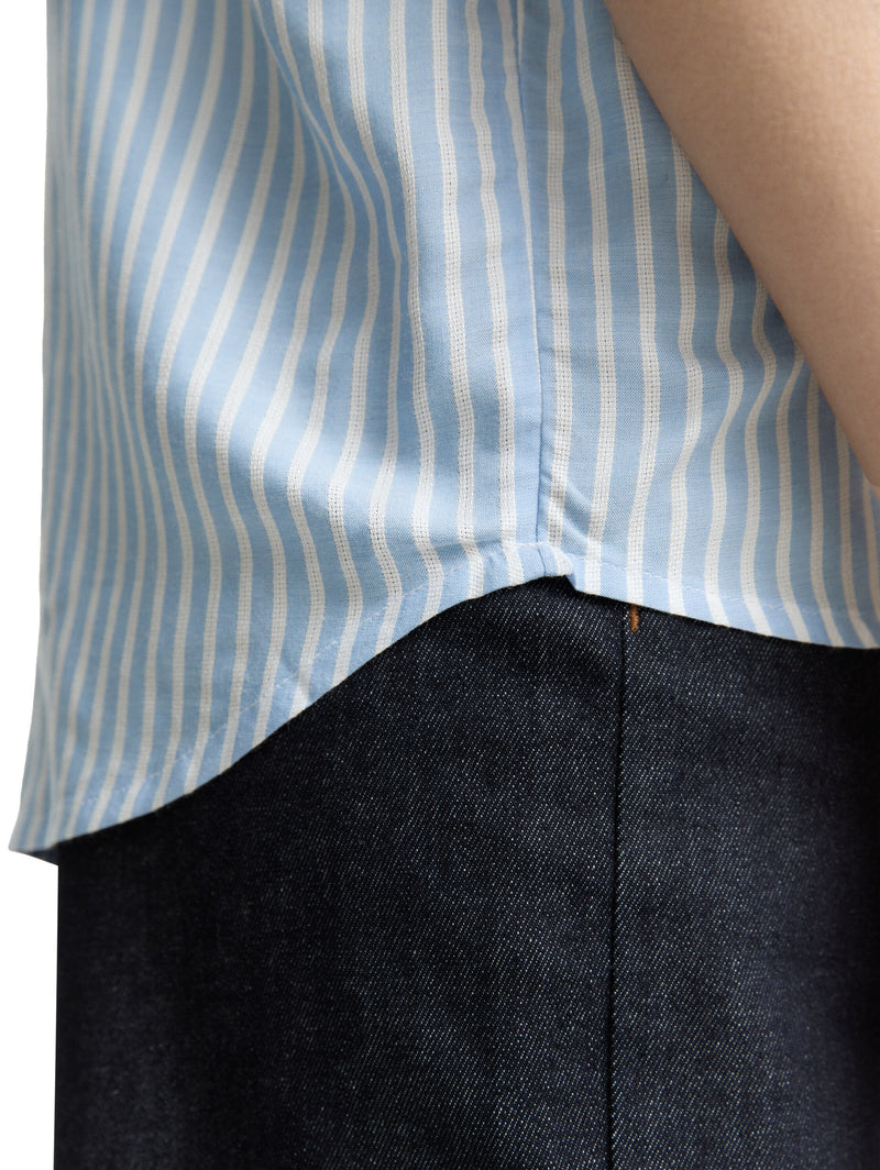 Loose Fit Bluse mit Streifenmuster