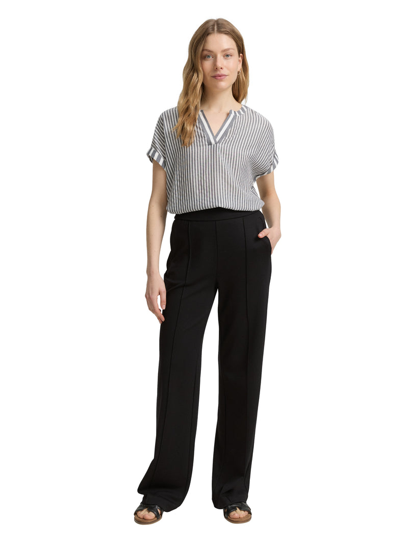 Loose Fit Bluse mit Streifenmuster