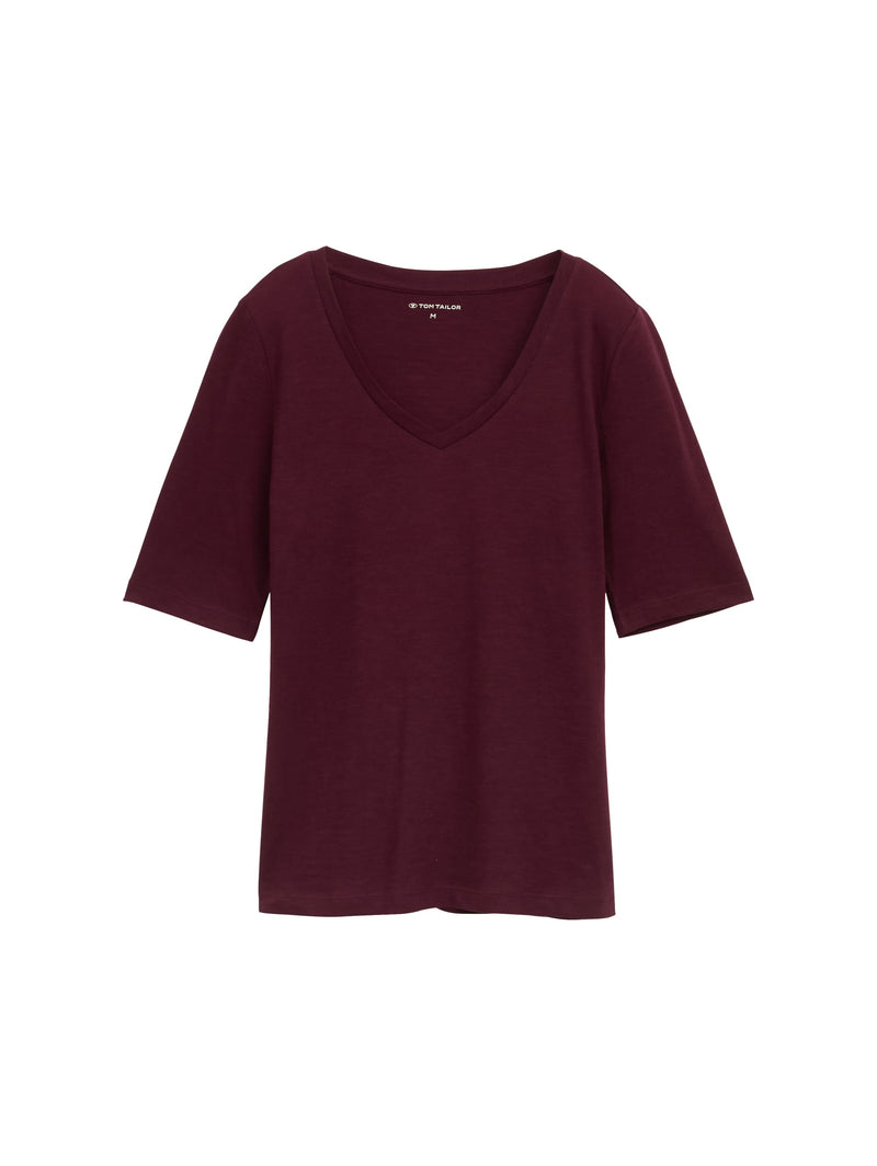 T-Shirt mit V-Ausschnitt