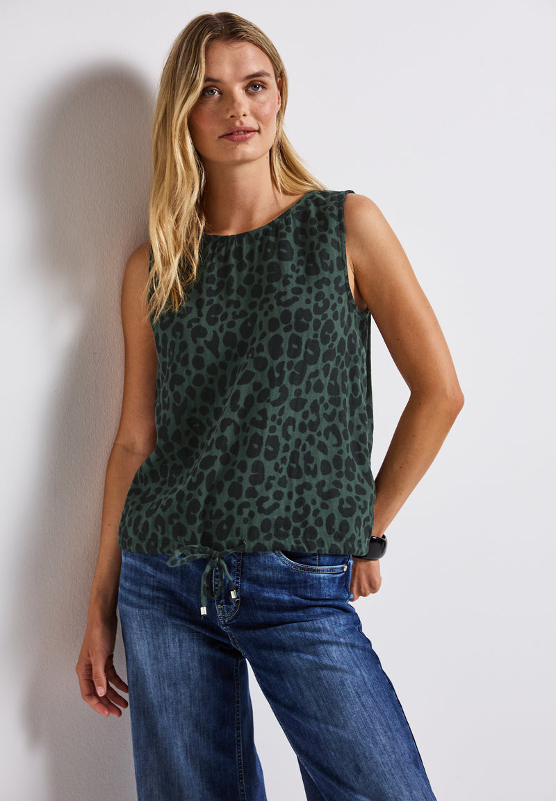 Musselin Blusentop mit Print