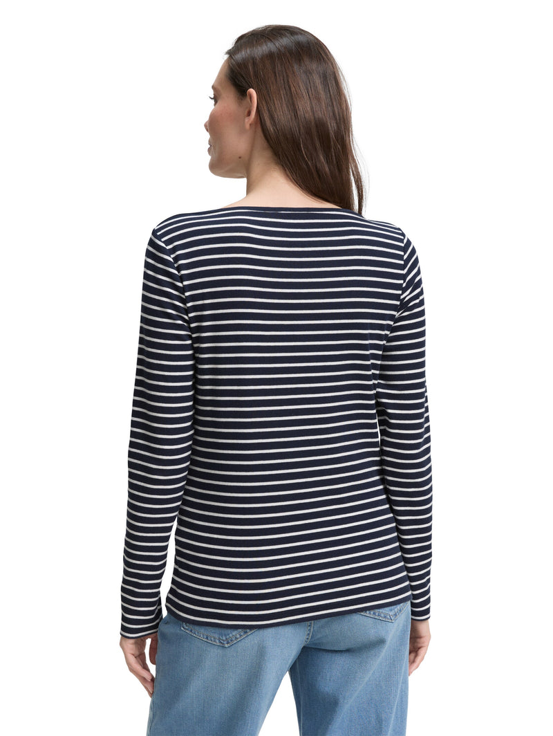 Langarmshirt mit Streifenmuster