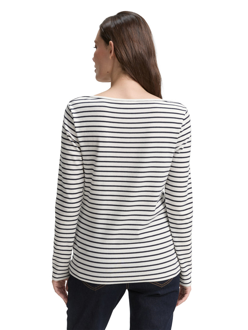 Langarmshirt mit Streifenmuster