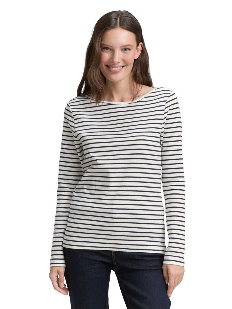 Langarmshirt mit Streifenmuster