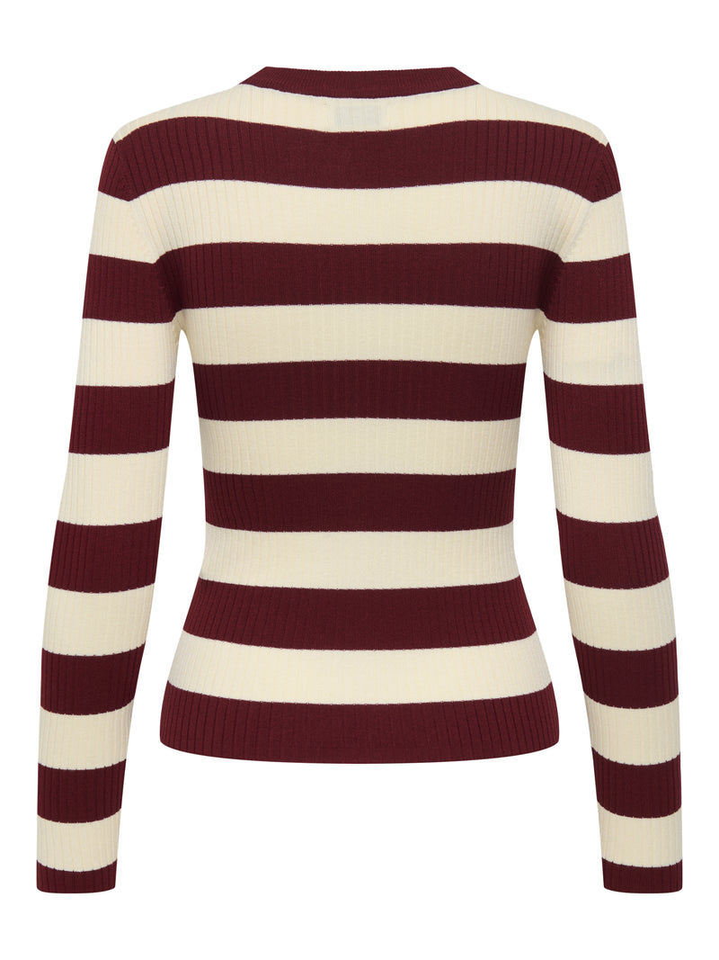 JDYPLUM L/S O-NECK PULLOVER KNT NOOS