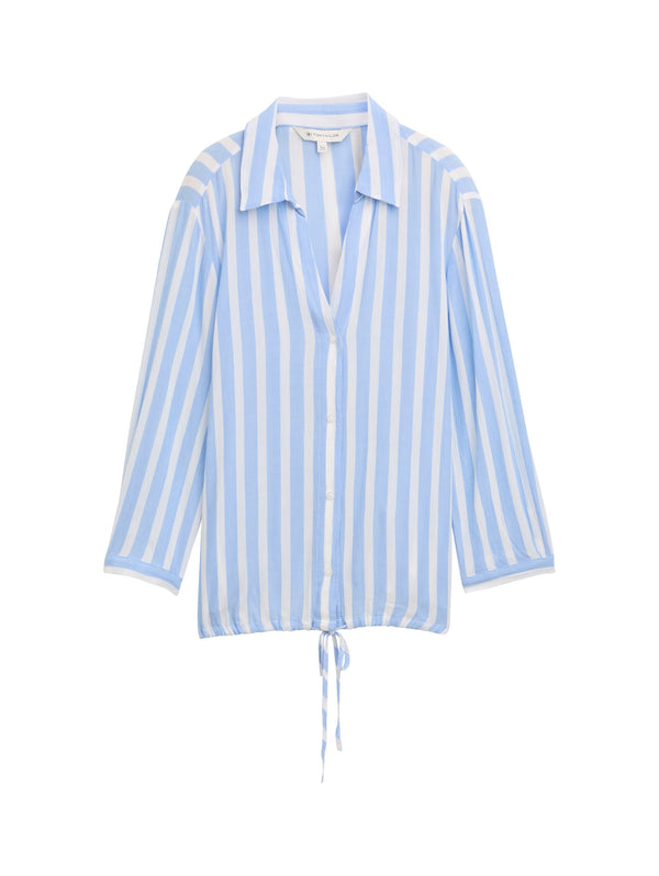Regular Fit Bluse in Knitter-Optik