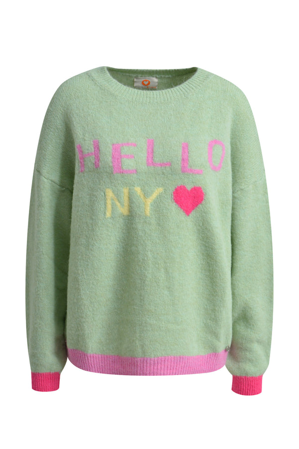Pullover Hello NY Print