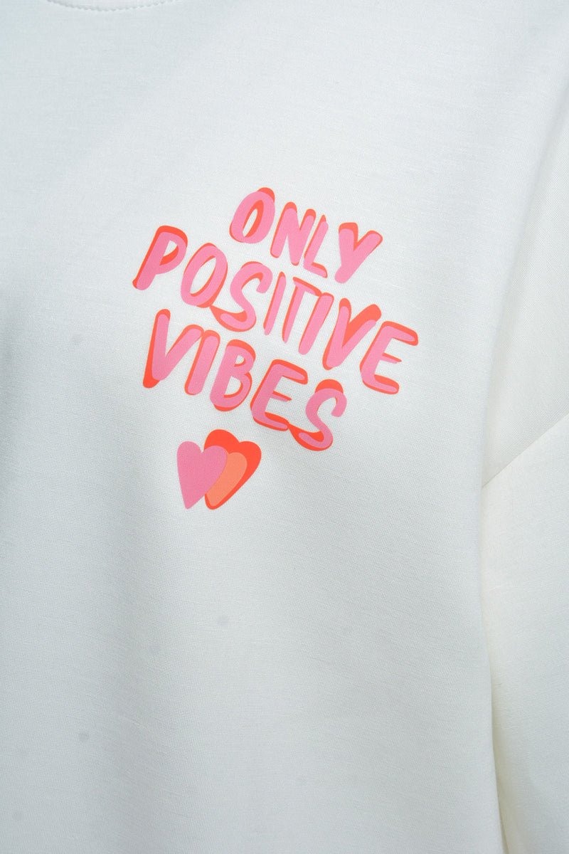 Sweatshirt Positive Vibes Print