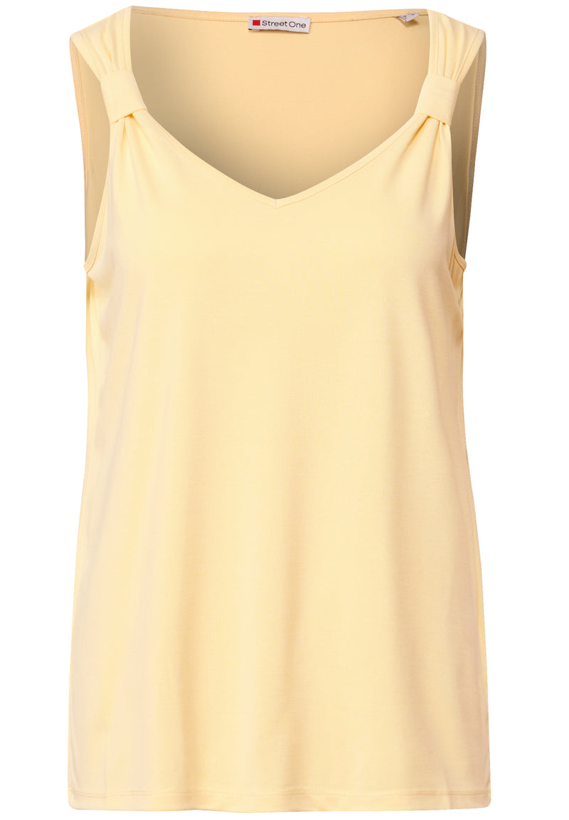 Silk-Look Top mit Knoten