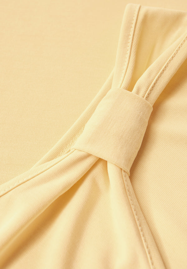 Silk-Look Top mit Knoten