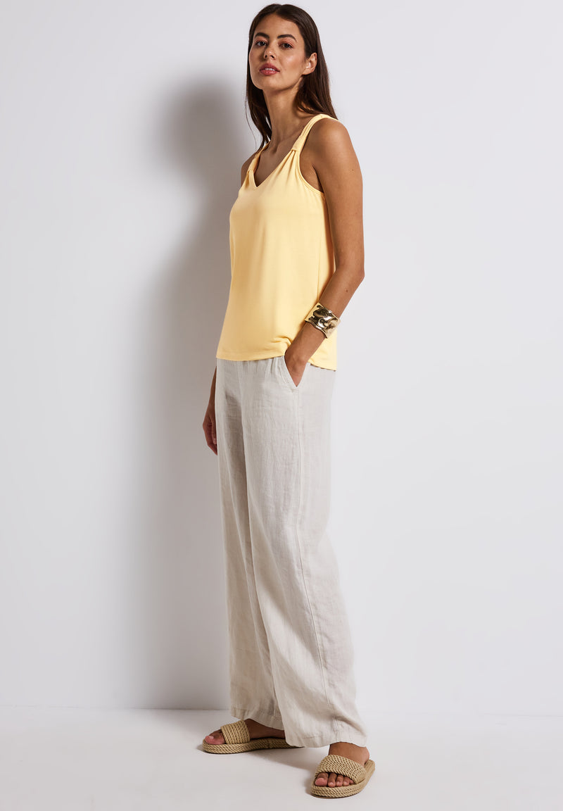 Silk-Look Top mit Knoten