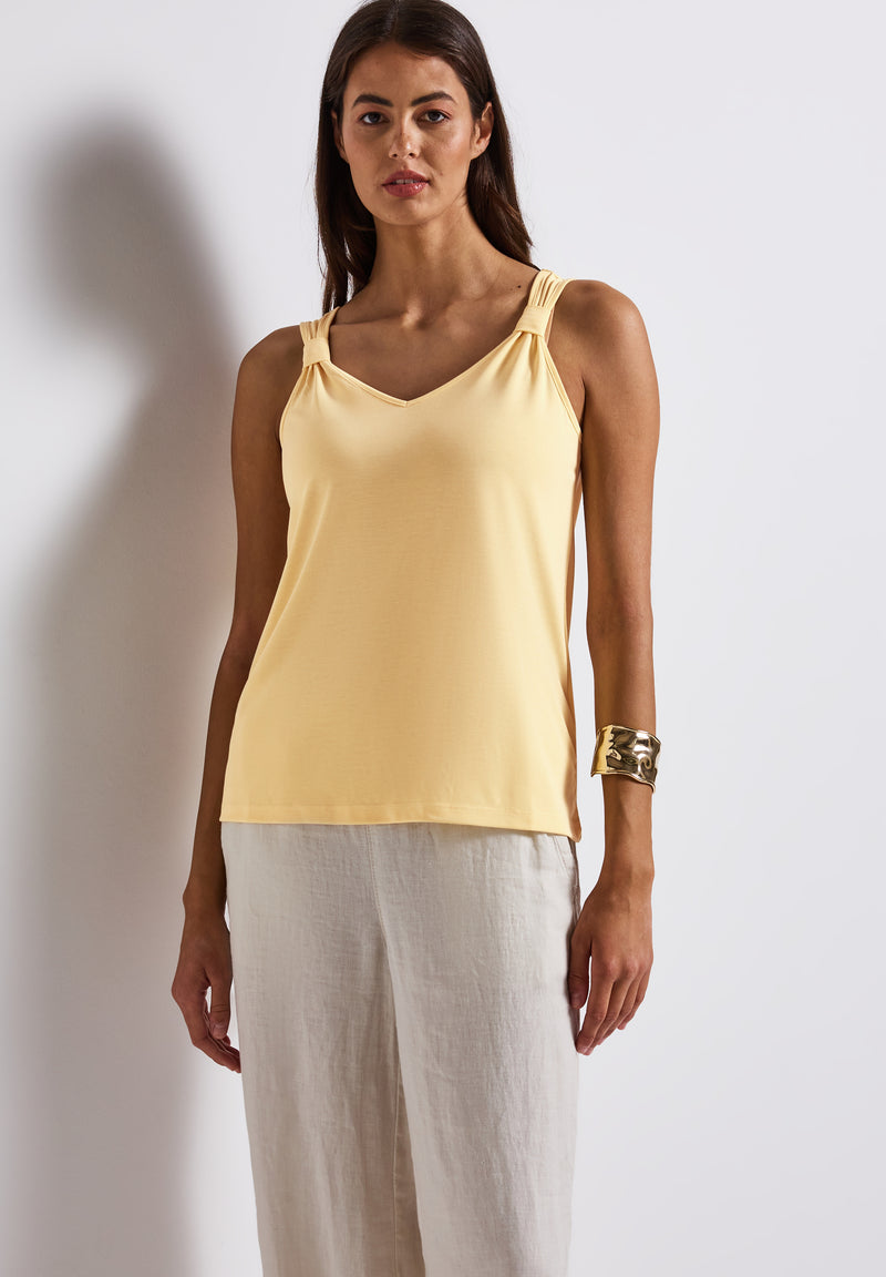Silk-Look Top mit Knoten